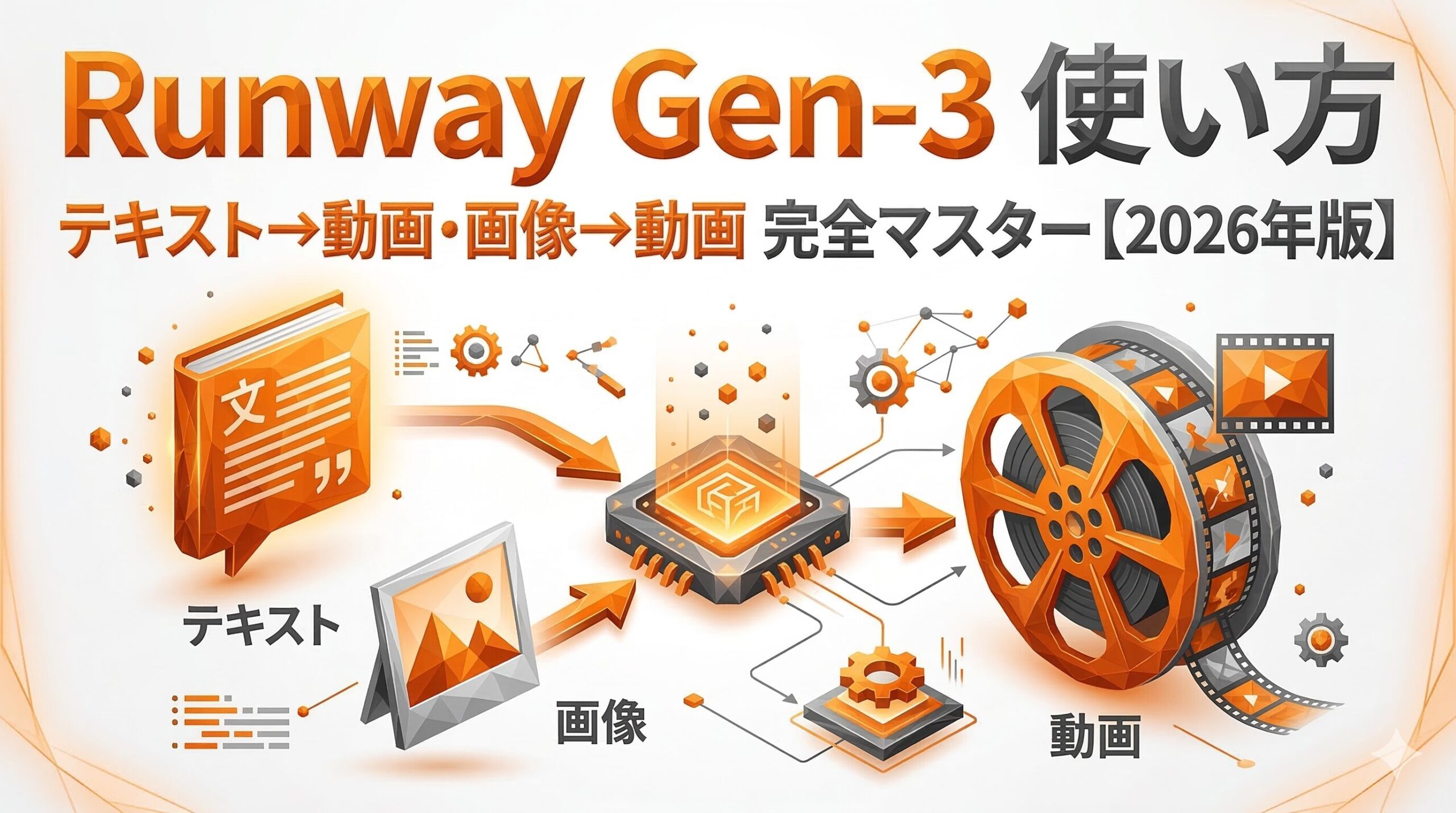 runway gen 3 使い方 完全マスター