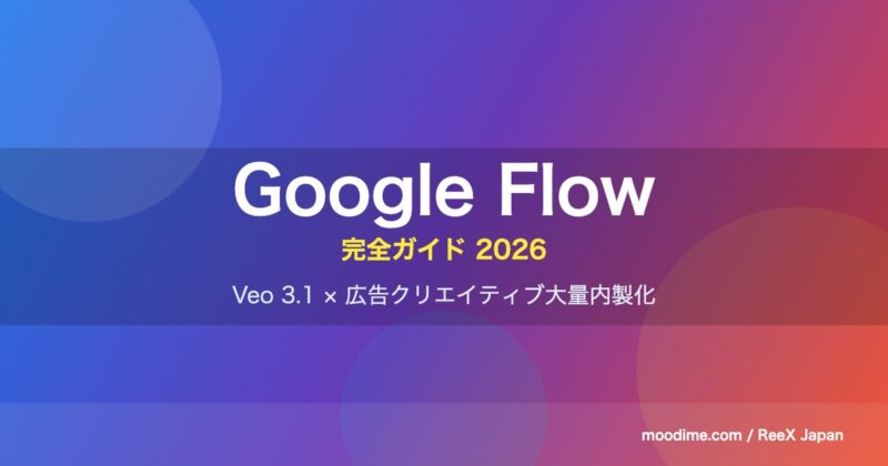 Google Flow完全ガイド2026|Veo 3.1で広告クリエイティブを大量内製化する中小企業活用法